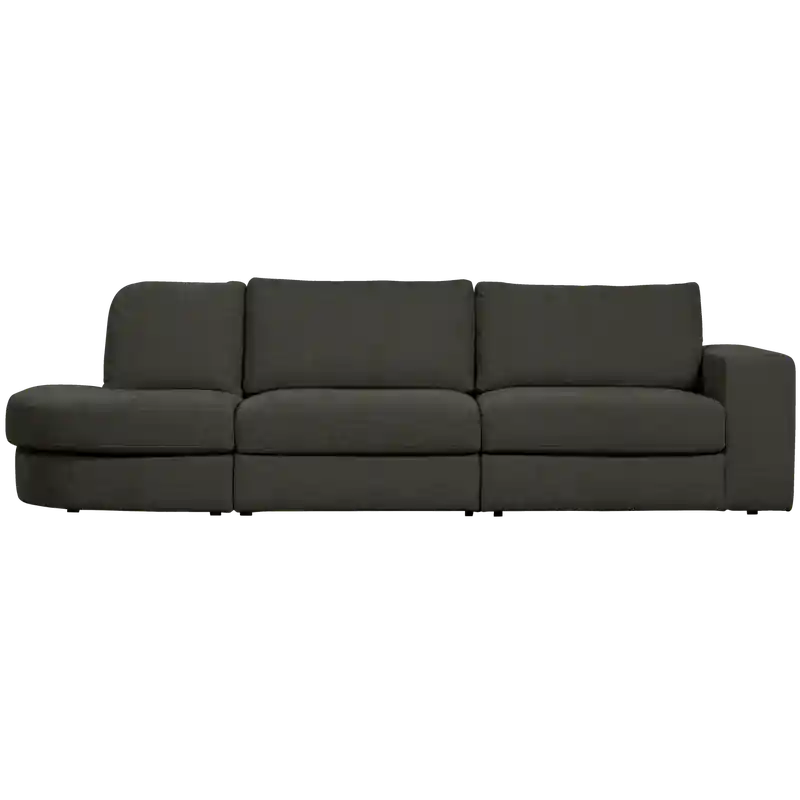 Shop Nu vtwonen Family 2,5-Zits Ronding Links - PE - Antraciet - 85x298x98