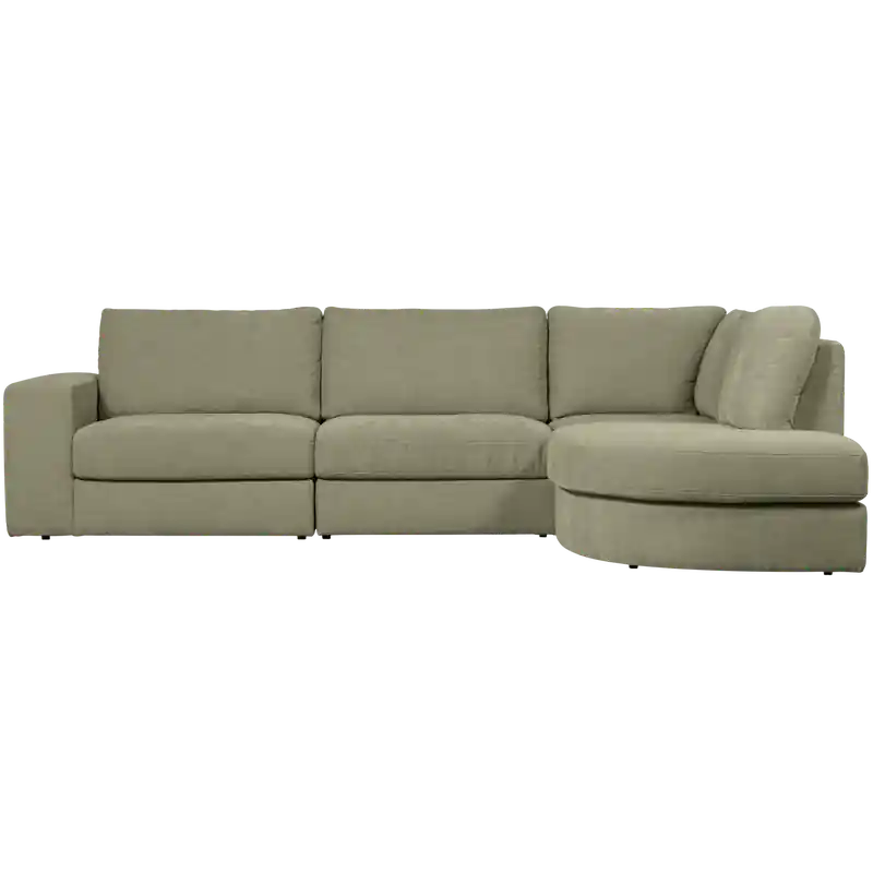 Wereldwijde Verzending vtwonen Family Hoekbank Rechts - Polyester - Groen - 85x301x189