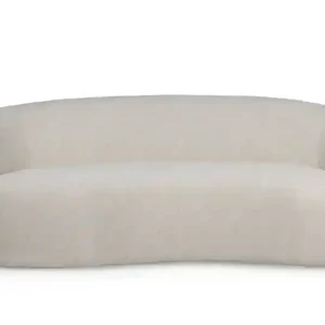PTMD Bohne Cream Nanci Fabric 3 Seater Sofa Nieuw Model