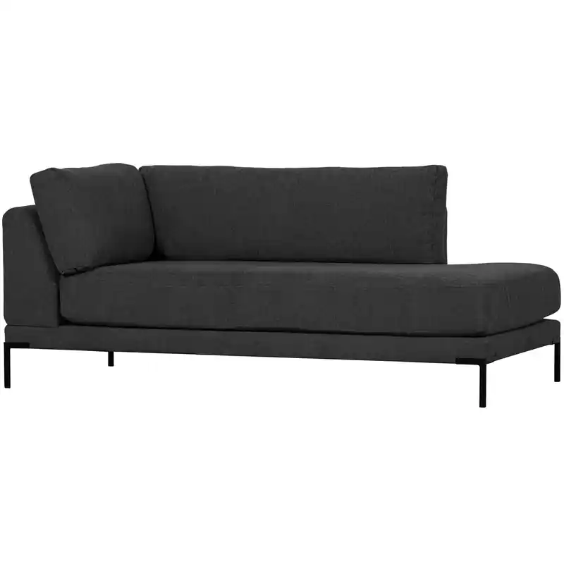 vtwonen Couple Lounge Bank Element Rechts - Polyester - Donkergrijs Modern