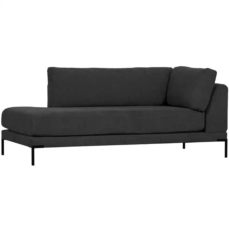 Tijdelijk Beschikbaar vtwonen Couple Lounge Bank Element Links - Polyester - Donkergrijs