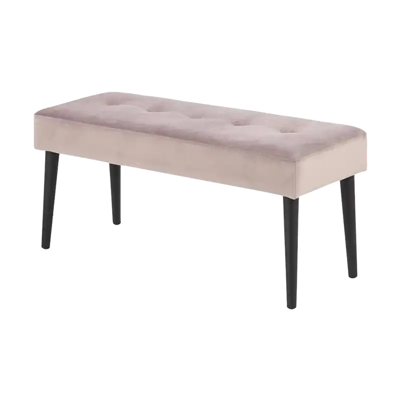 Danique velvet bankje roze - 95 x 38 cm Beste Prijs