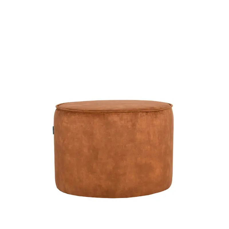 Aanbieding LABEL51 Poef Tibo - Oker - Velours