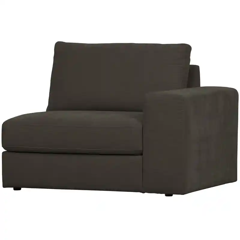 vtwonen Family 1-Zits Bank Element Arm Rechts - Polyester - Antraciet Professioneel