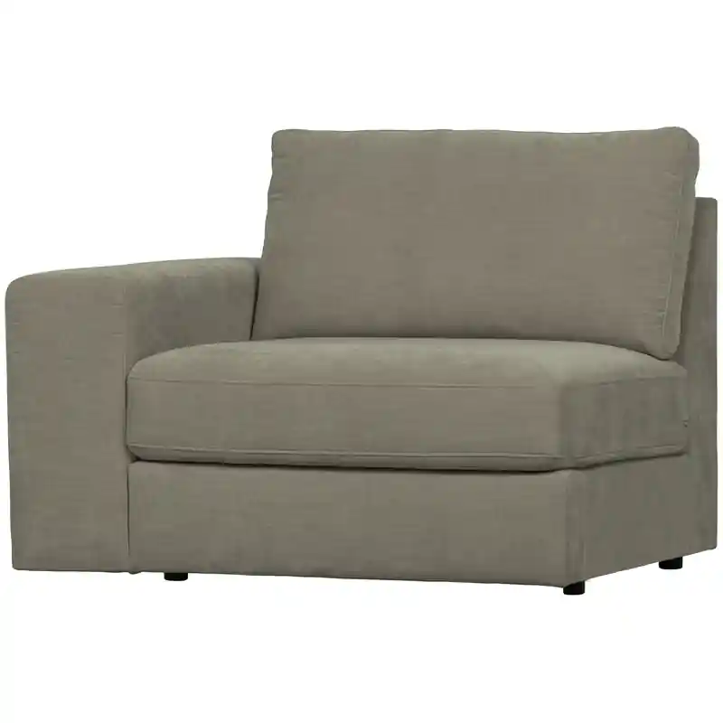 Ambachtelijk vtwonen Family 1-Zits Bank Element Arm Links - Grijs - 85x115x98