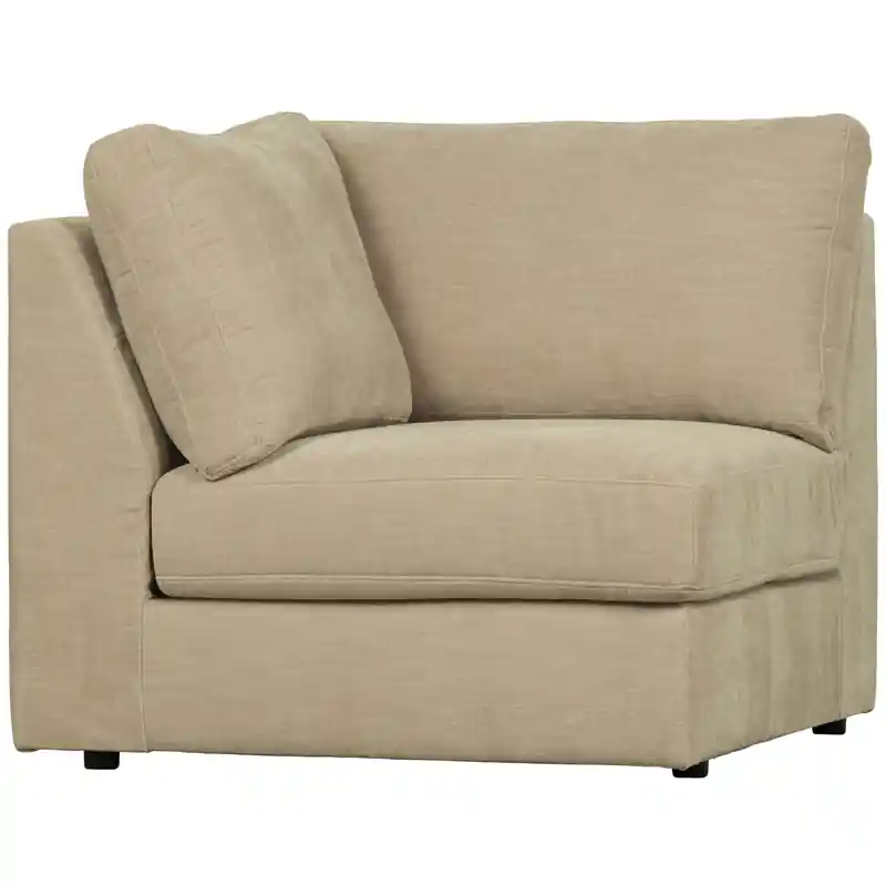 vtwonen Family Hoek Bank Element - Polyester - Zand - 85x96x96 Authentiek
