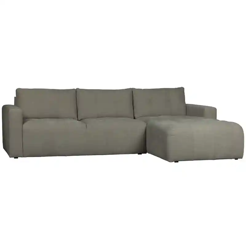 Veilige Betaling vtwonen Bar Chaise Longue Rechts - Stof - Grijs - 87x280x170