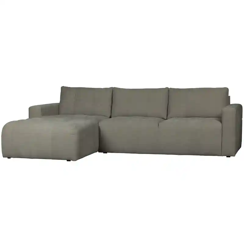 vtwonen Bar Chaise Longue Links - Stof - Grijs - 87x280x170 Groothandel