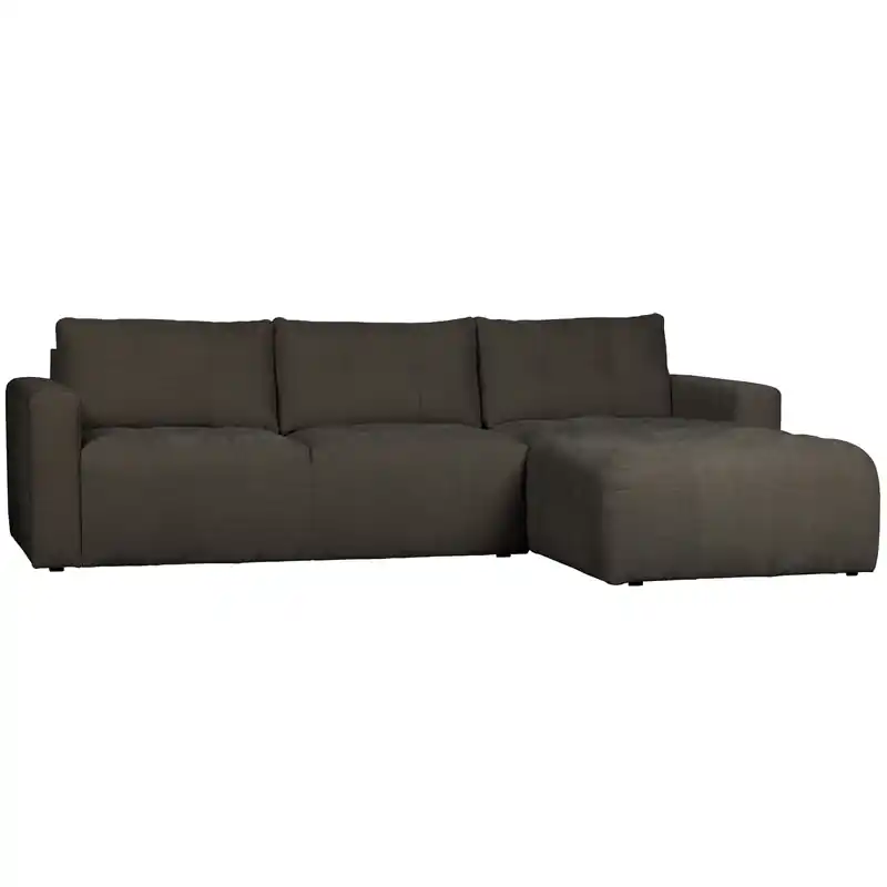 Limited Edition vtwonen Bar Chaise Longue Rechts - Stof - Antraciet - 87x280x170