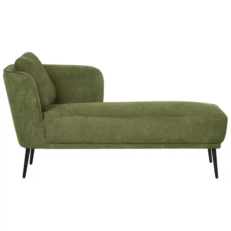Actieprijs ARTHEZE - Chaise longue - Donkergroen - Linkszijdig - Polyester