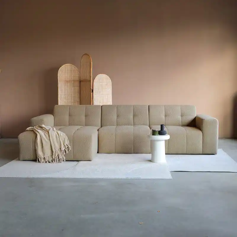 Loungebank Wave Links Bruin Gereduceerde Prijs