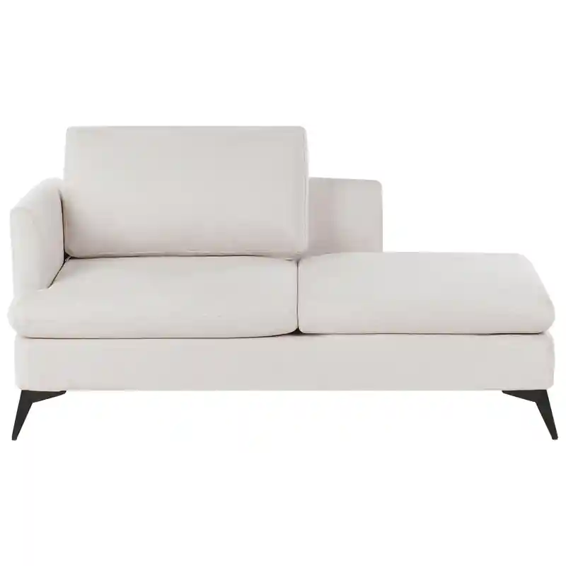 Must-Have SIEVOZ - Chaise longue - Lichtbeige - Linkszijdig - Polyester