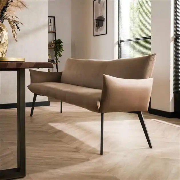 Lage Kosten Hoyz Collection - Eetkamerbank 180 Lobby - Champagne Velours