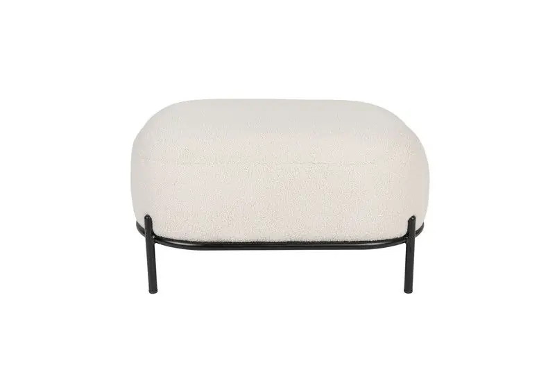Housecraft Living Polly Hocker Teddy Ivoor Betrouwbaar