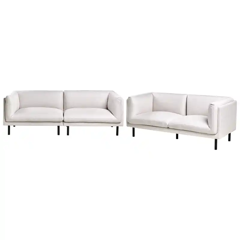 VORGOD - Bankenset 5-zits - Lichtbeige - Polyester Korting
