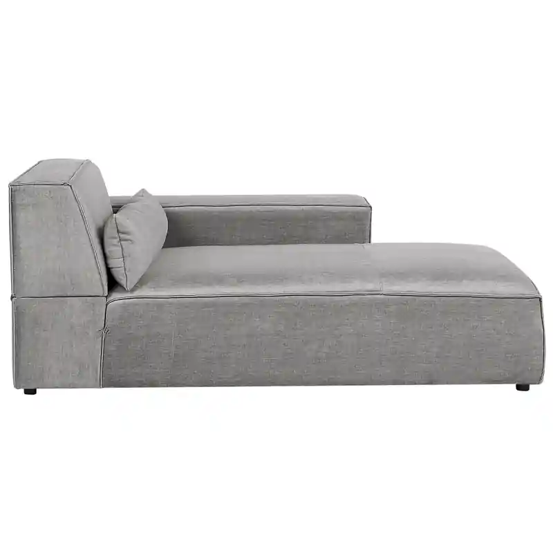 Authentiek HELLNAR - Chaise longue - Grijs - Linkszijdig - Polyester