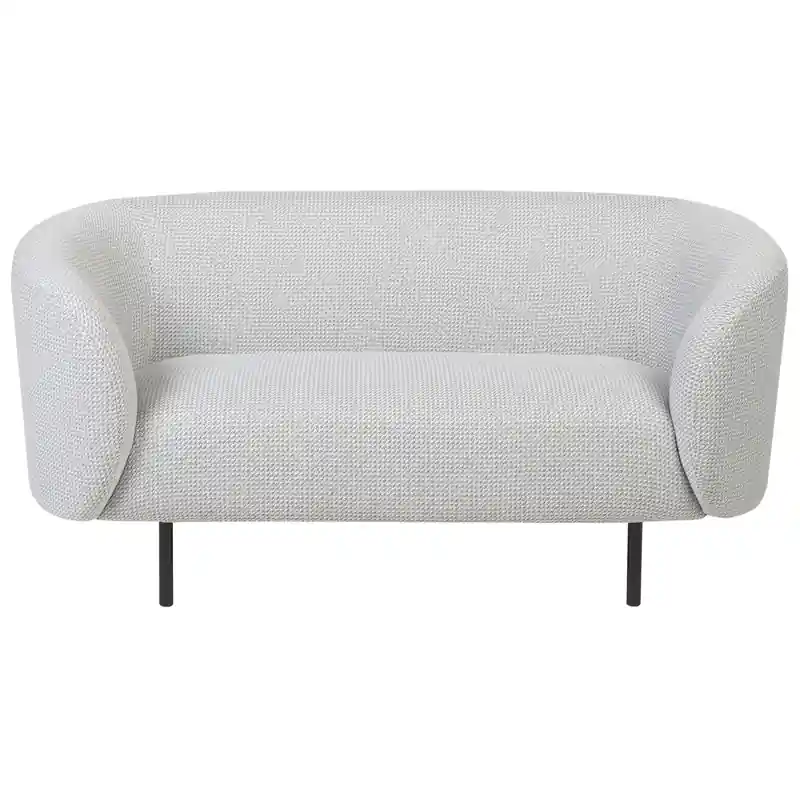 Weekendaanbieding LOEN - Tweezitsbank - Wit/Zwart - Polyester