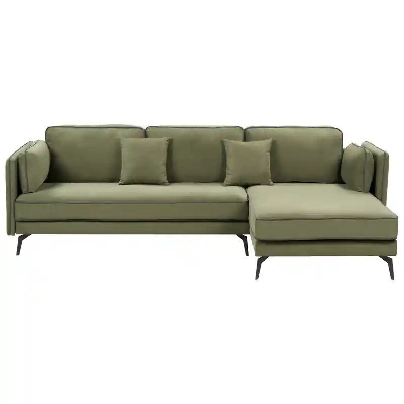 Weekendaanbieding ALTAN - Hoekbank - Groen - Linkszijdig - Polyester