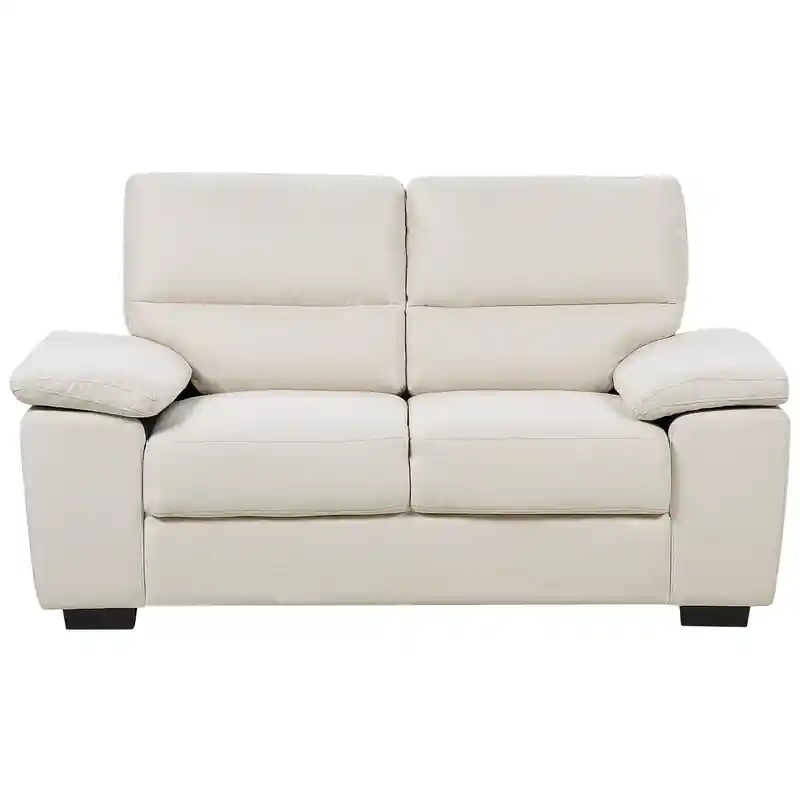 Actieprijs VOGAR - Tweezitsbank - Lichtbeige - Polyester
