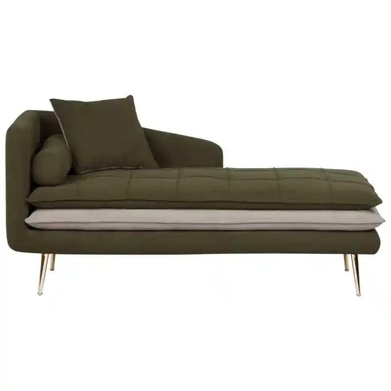 Veilige Betaling GONESSE - Chaise longue - Groen - Polyester