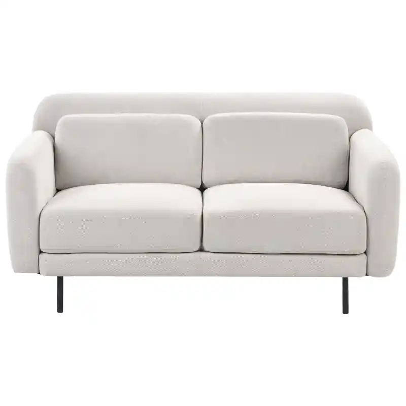 Ambachtelijk LILAND - Tweezitsbank - Gebroken wit - Polyester