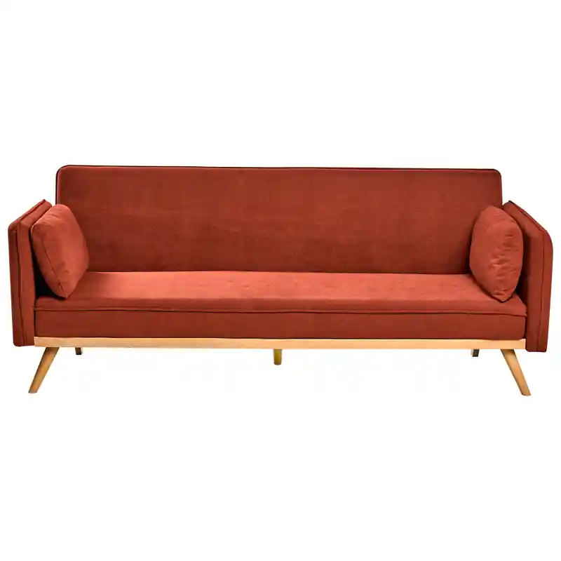 ASAA - Slaapbank - Rood - Polyester Snelle Levering