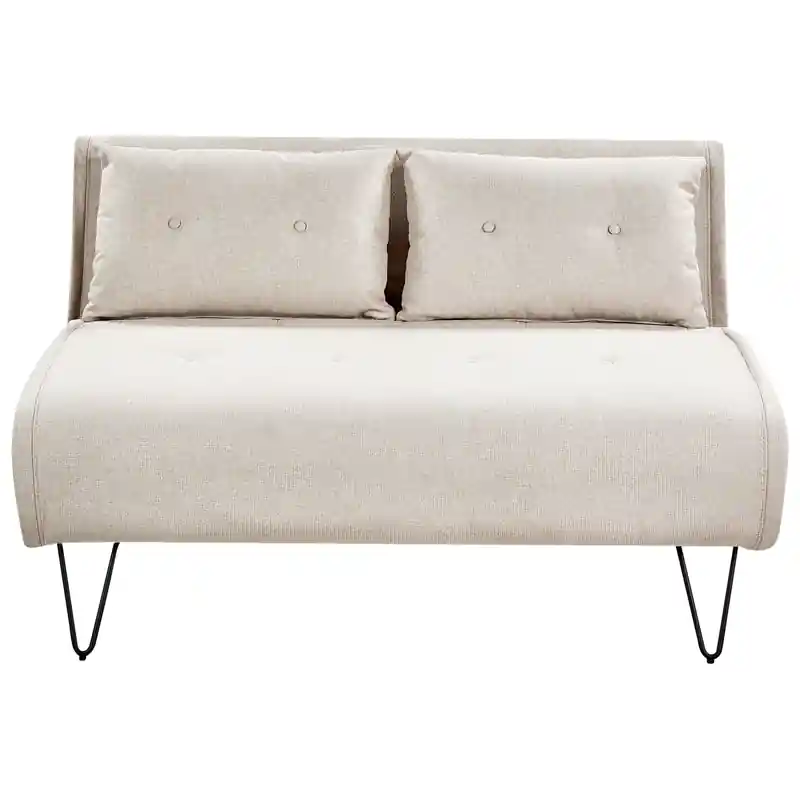 VESTFOLD - Slaapbank - Lichtbeige - Polyester Bestel Nu