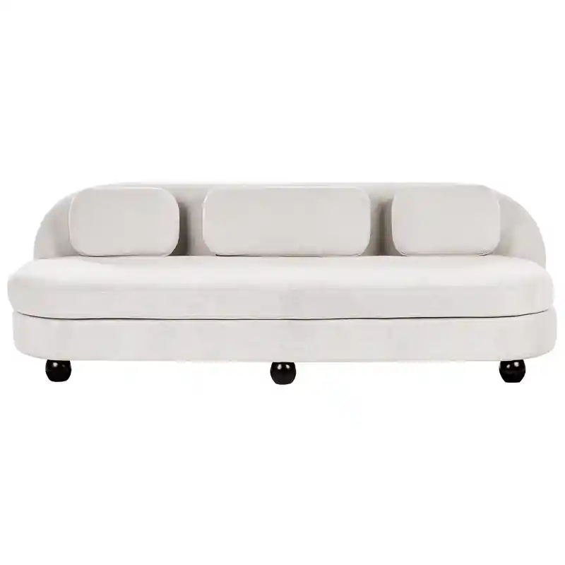 Authentiek FANSEN - Driezitsbank - Gebroken wit - Polyester