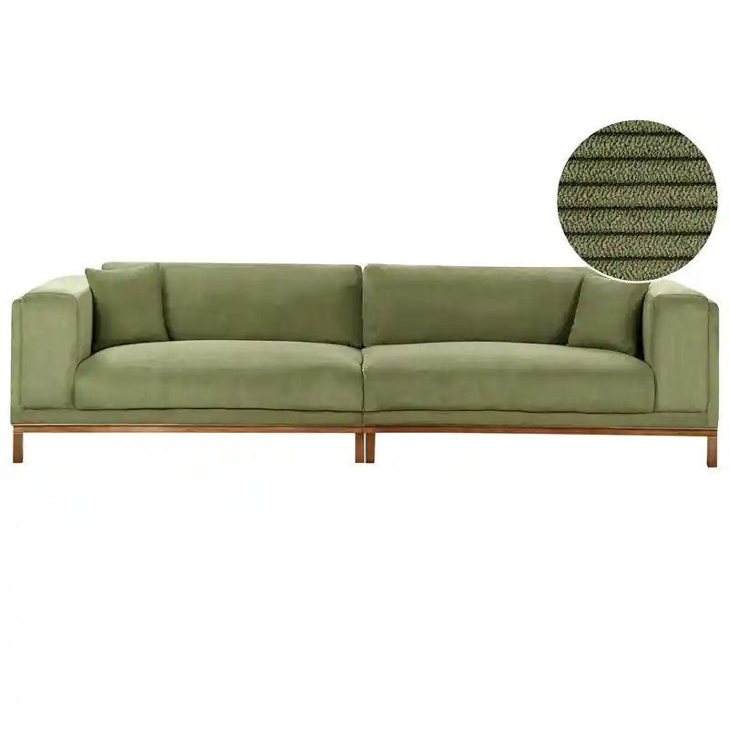 Voordeelprijs VENG - Vierzitsbank - Groen - Corduroy