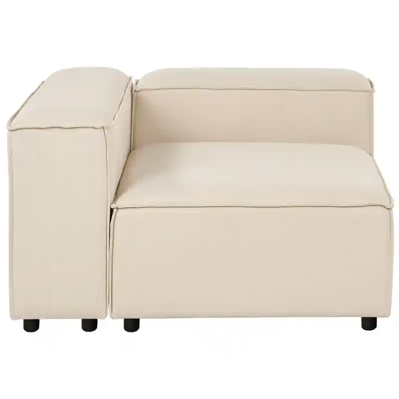 ARDAL - Hoekbank - Beige - Rechtszijdig - Polyester Lage Kosten