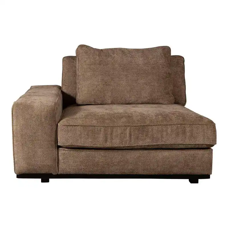 PTMD - Elementenbank Block - Bruin - 117x117x84cm Direct Beschikbaar
