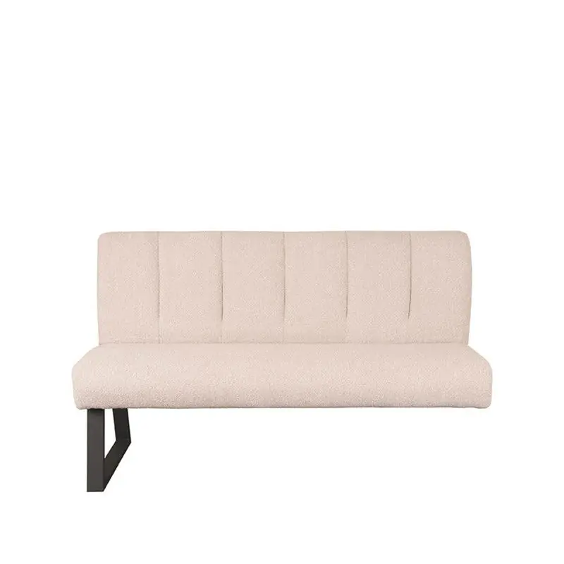 Bestel Nu LABEL51 Eetkamerbank Modula - Naturel - Boucle - 3-Zits - 150x62x92 cm