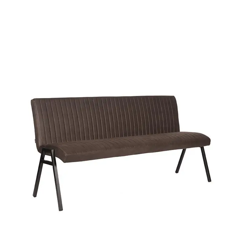 LABEL51 Eetkamerbank Matz - Antraciet - Microfiber - 175 cm Goedkoop