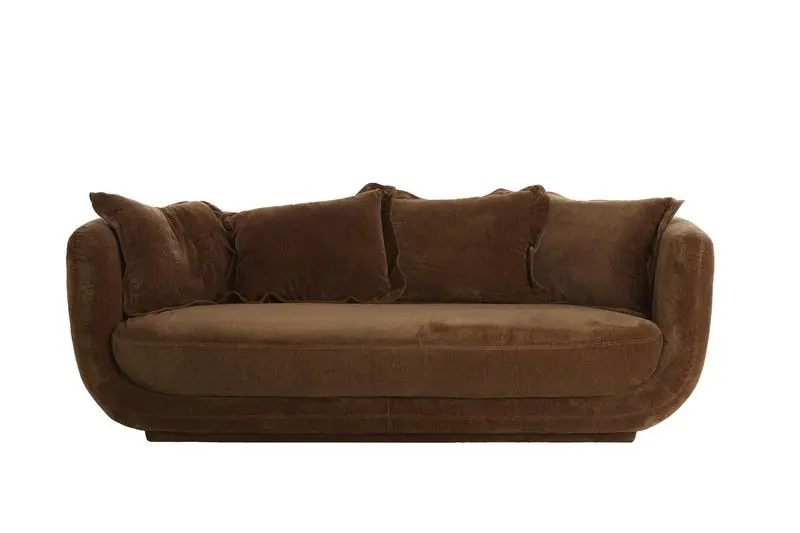 Light & Living - Bank BRAILA - 236x105x80cm -Bruin Garantie Inbegrepen
