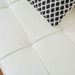 Zydante® Sofabed Fiorentina - Wit - 191x80(97)x75(40) cm Ambachtelijk
