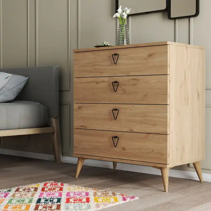 Ladekast Versa Eik Melamine 80x90,8x45 cm Must-Have