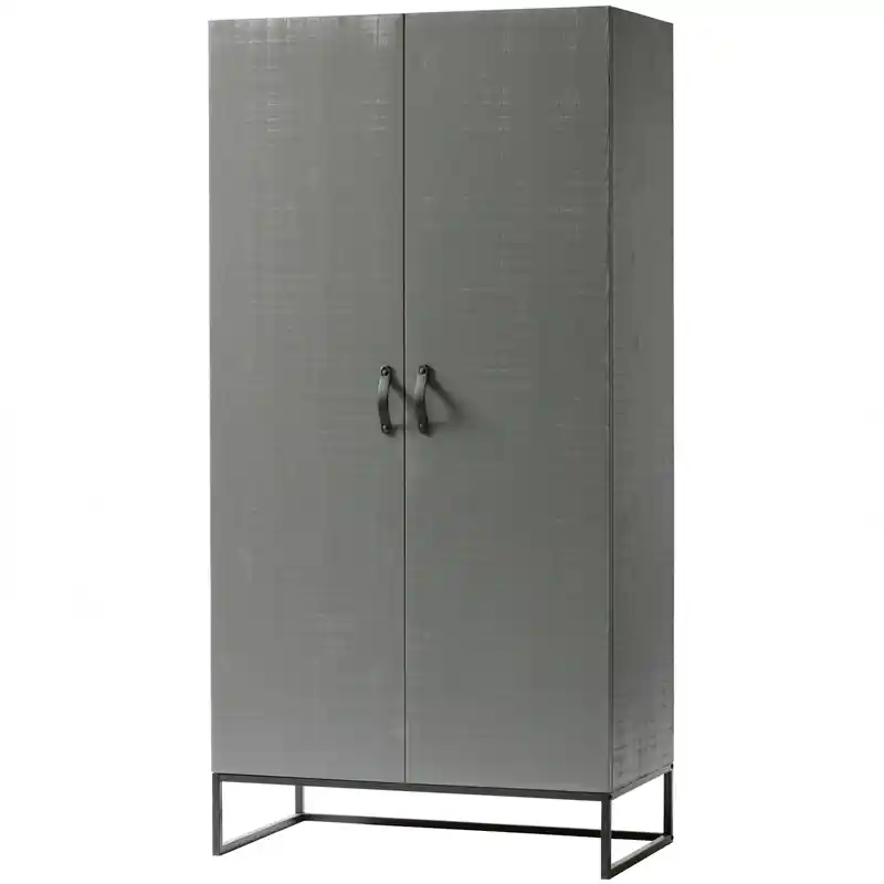 WOOOD Morris Kast - Grenen - Leem - 195x100x53 Direct Verzonden