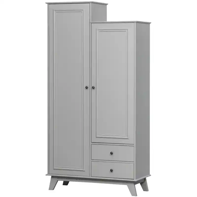 Gratis Retour WOOOD Lily Garderobekast - Grenen - Clay - 190x98x41
