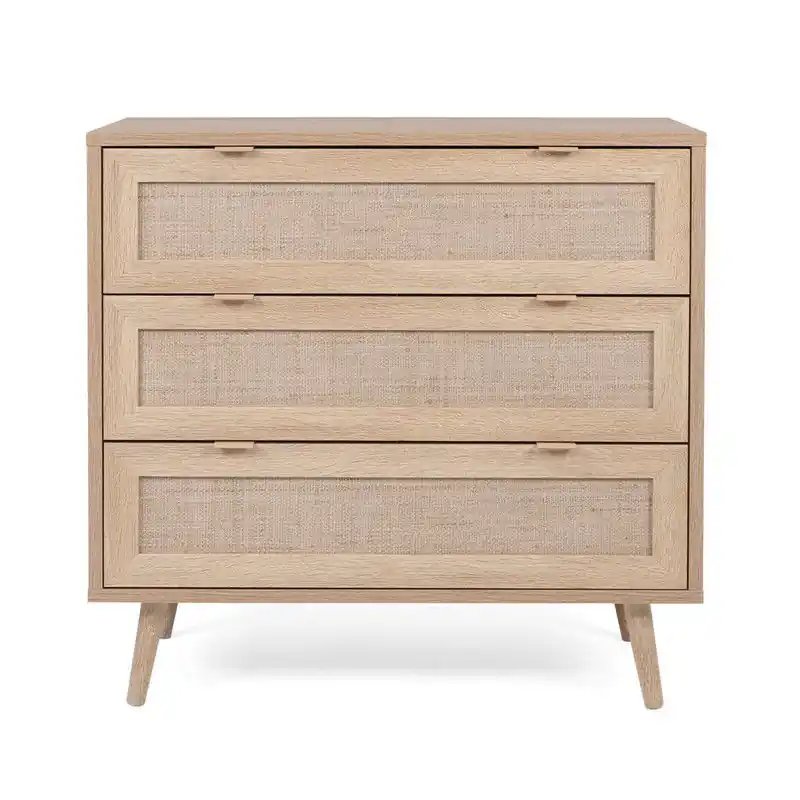 Ladekast met 3 Laden L80 cm - Rotan Impressie - Bali Fabrieksprijs