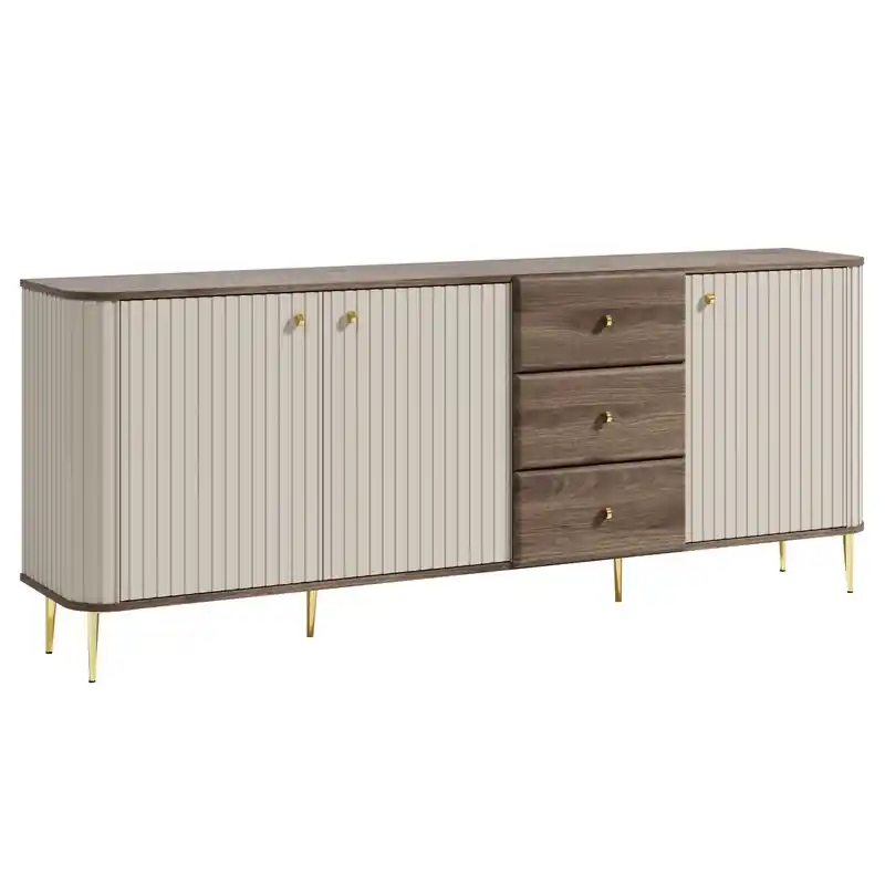 Authentiek Meubella - Dressoir Concorde - Beige - 200 cm