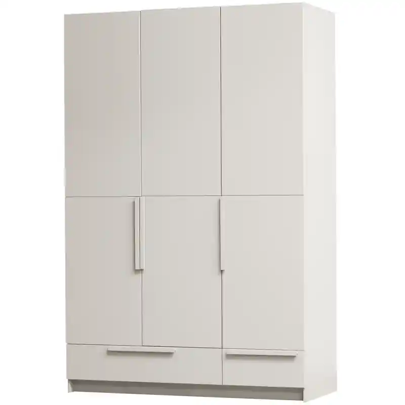 Bestseller WOOOD Pure 3-deurs Hang/Legkast Splitdeur - Grenen - Dust - 215x142x60