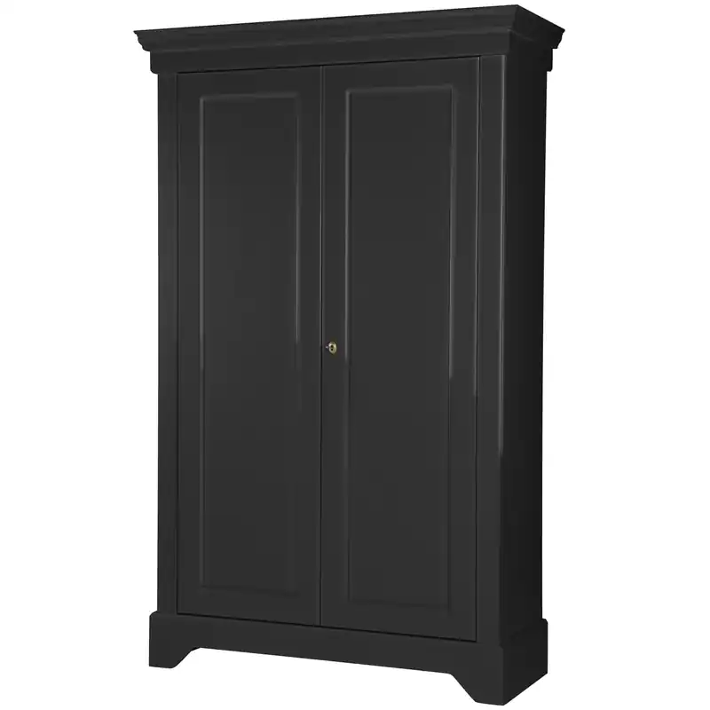 Express Levering WOOOD Isabel Brocante Kast - Grenen - Zwart - 191x118x47