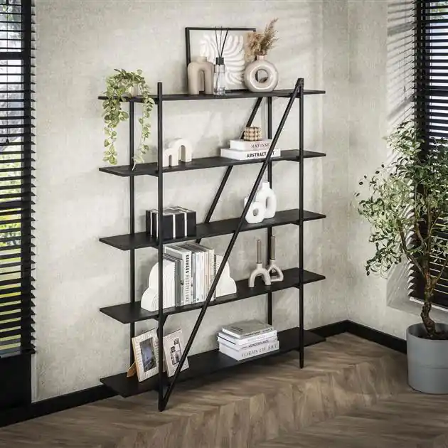 Hoyz Collection - Wandrek 140cm 5 Laags Piega - Grijs Origineel
