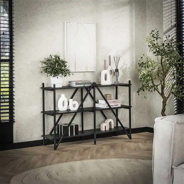 Hoyz Collection - Wandrek 130cm 3 Laags Piega - Grijs Authentiek