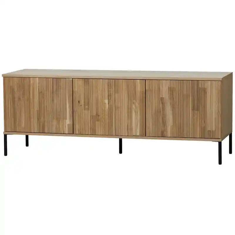 WOOOD New Gravure Tv Meubel - Eiken - Naturel - 56x150x44 Voordeelprijs