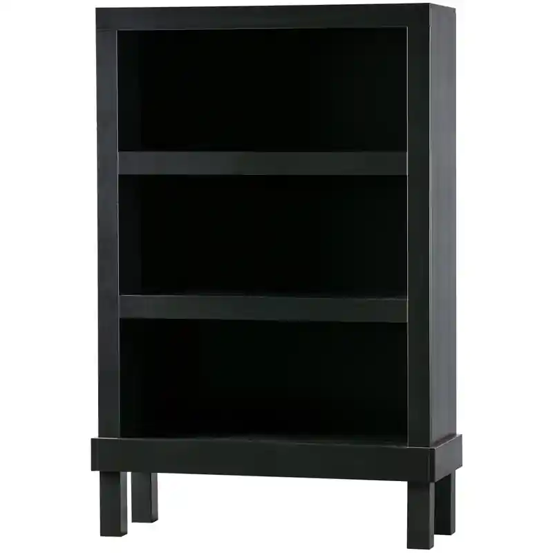 WOOOD Bonk Open Kast - Grenen - Zwart - 160x103x37 Trendy