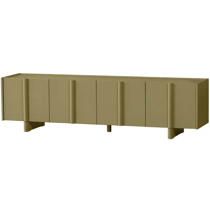 WOOOD Basu Tv-Meubel - Grenen - Moss - 53x200x46 Voordeelprijs