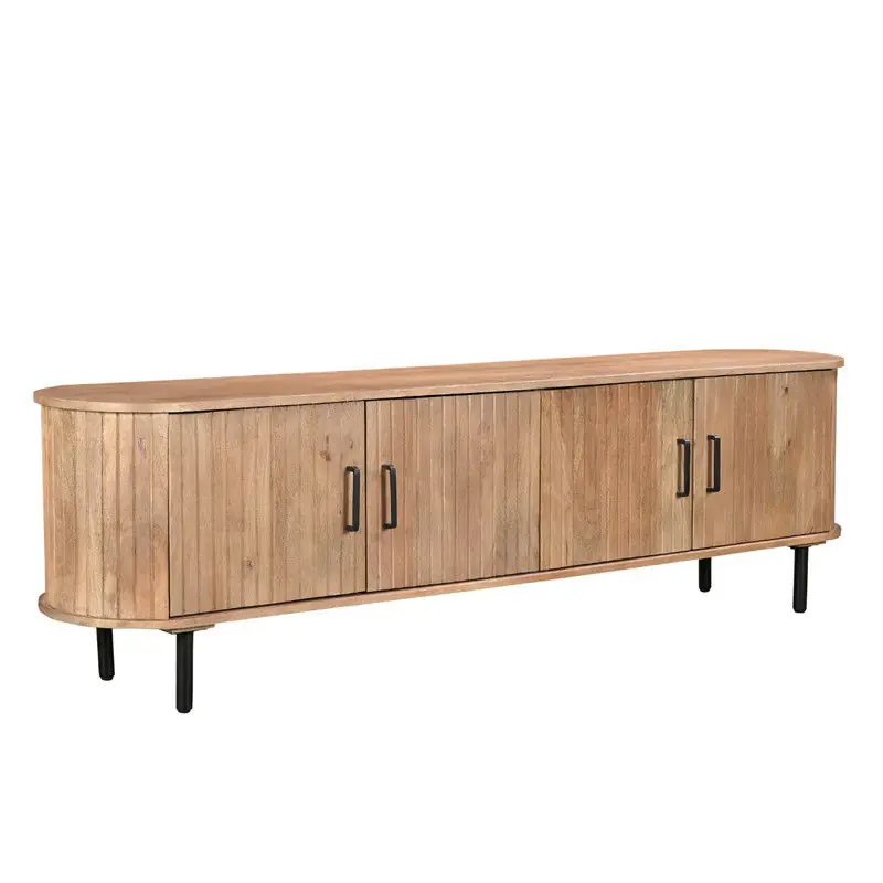 Tv-meubel Naturel Mangohout - 200x46x56cm - Merel Beperkte Voorraad