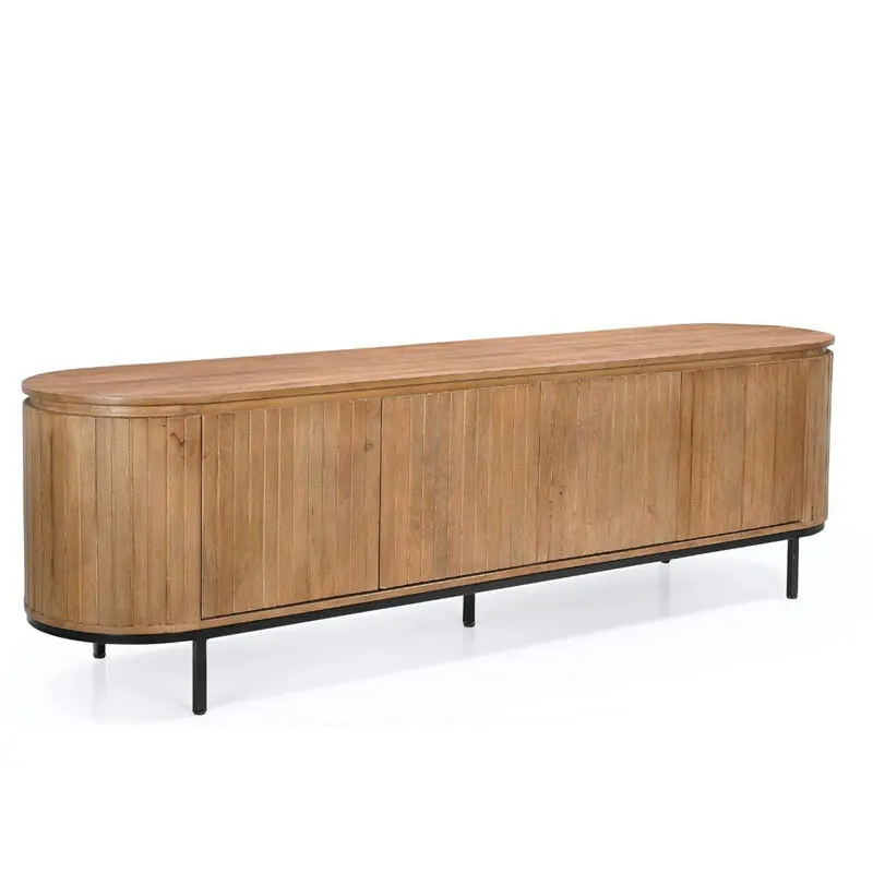 Aanbieding TV-Meubel Naturel Mangohout - 200x45x57cm - Tora