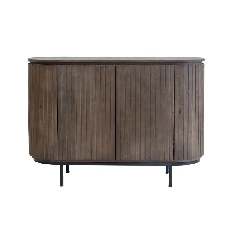 Professioneel Dressoir Donkerbruin Hout - 115x43x80cm - Tora